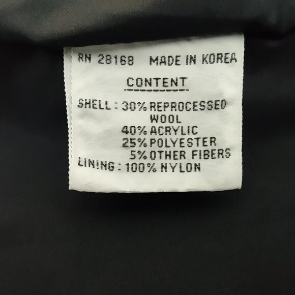 Vintage 80s Weather Wise by Micki Womens Wool Blend Speckled Pea Coat - Picture 12 of 13